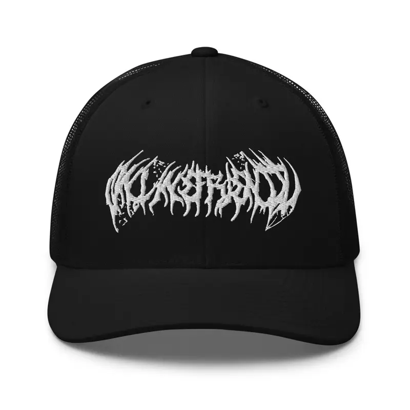 metal logo hat