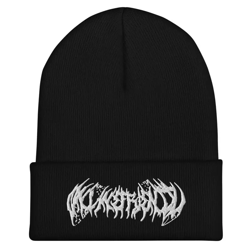 metal logo beanie